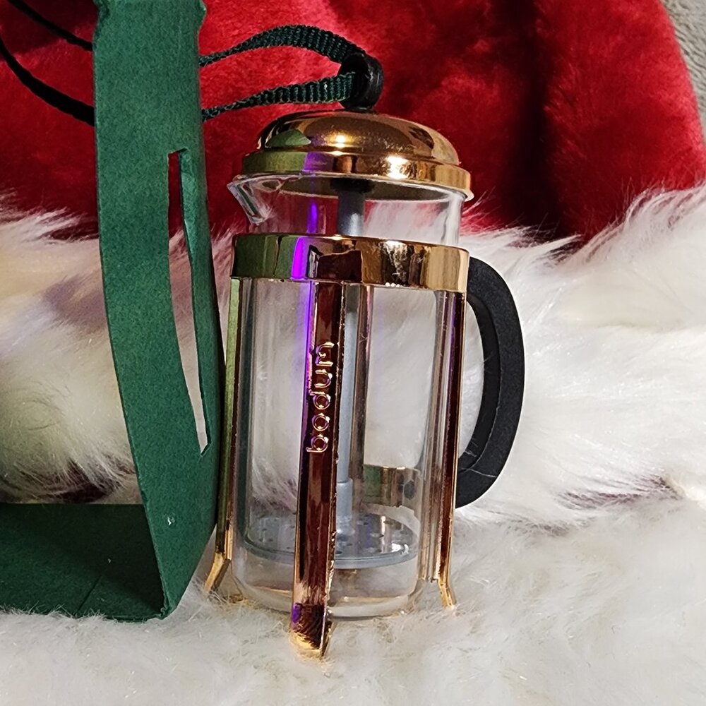 2016 Starbucks French Press Christmas Holiday Ornament